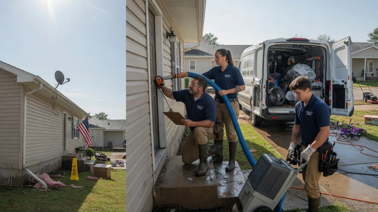 Ceiling Water Damage Restoration in Athens, IL near me